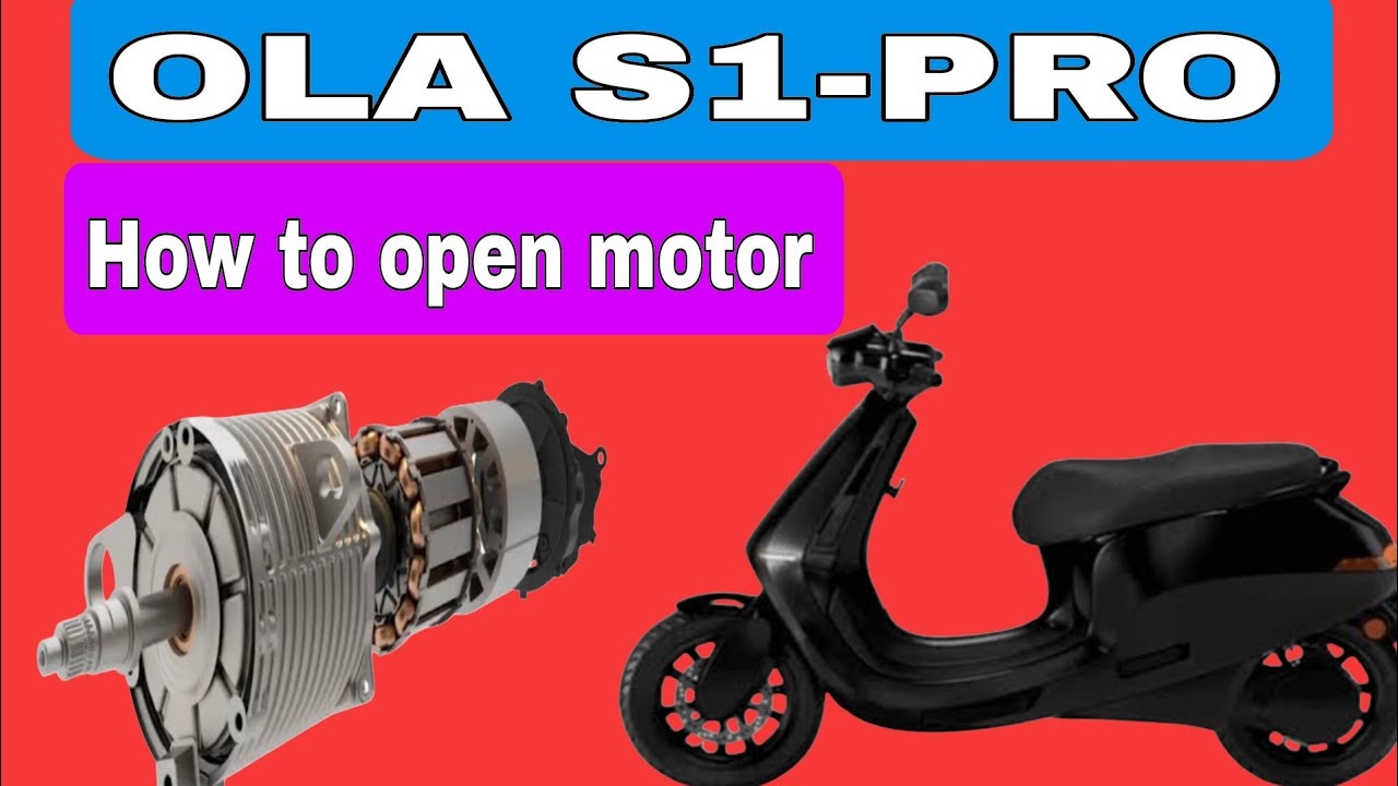 OLA S1-PRO MOTOR OPEN KAYSE KARE |  HOW TO REMOVE OLA S1-PRO MOTOR. @Evillittlecustims