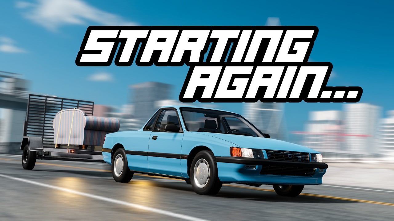 Попробуем начать заново в режиме карьеры BeamNG RLS | 10 сезон, 1 серия