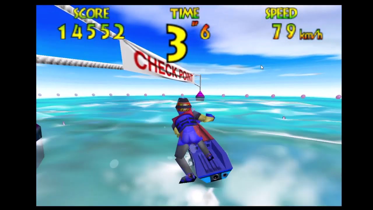 Wave Race (EMU PAL) 30k Dolphin Park Stunt
