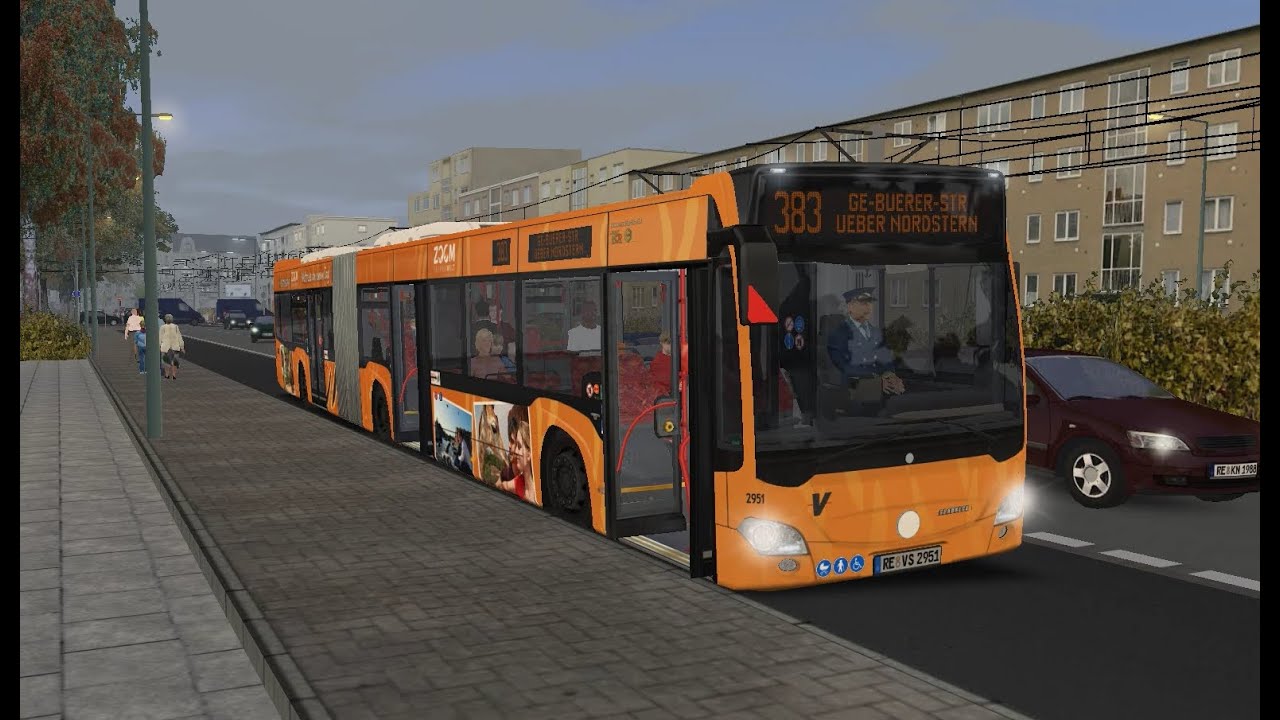 OMSI 2. Project Gladbeck, Line 383, Mercedes-Benz Citaro G C2. Part 1