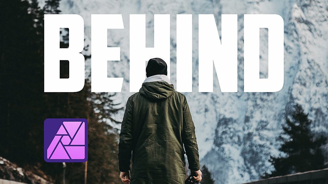 How To Place Text Behind An Image in Affinity Photo 2 iPad