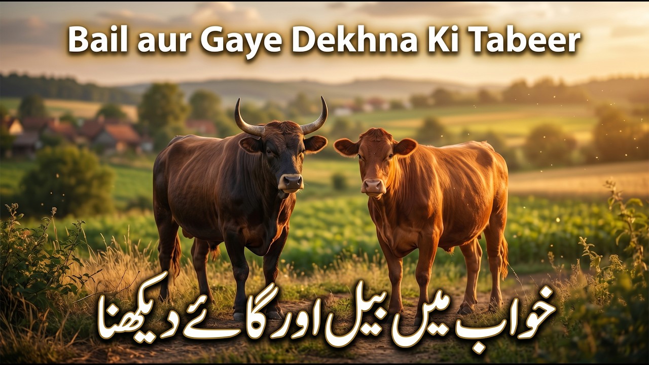 Khwab Mein Bail Gaye Dekhna | Marna Piche Lagna Zibah Karna Hamla Karna Darna | خواب میں گائے دیکھنا