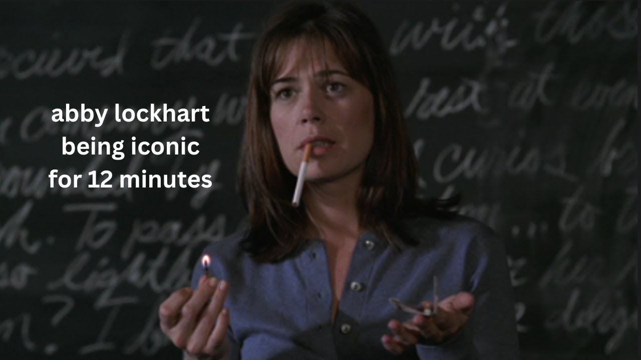 Abby Lockhart being iconic for 12 minutes straight
