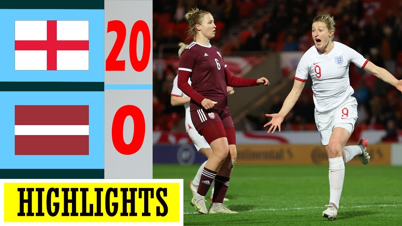 England 20-0 Latvia Highlights | Lioness Destroy The Whole Match