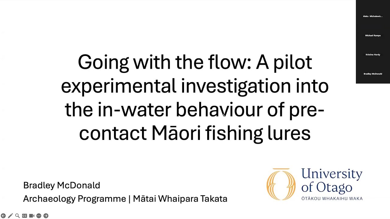Going with the flow: An investigation into pre-contact Māori fishing lures | McDonald | CAAA2025