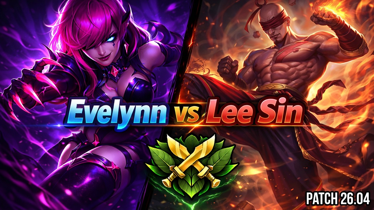 Evelynn Jungle vs Lee Sin - Gold 2 LAS Patch 26.04