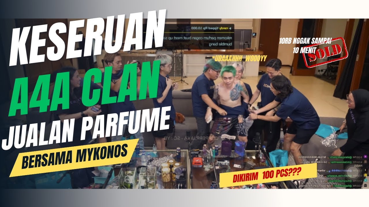 A4Aclan JUALAN PAFRFUME NGGK SAMPAI 10MENIT SOLD🤣