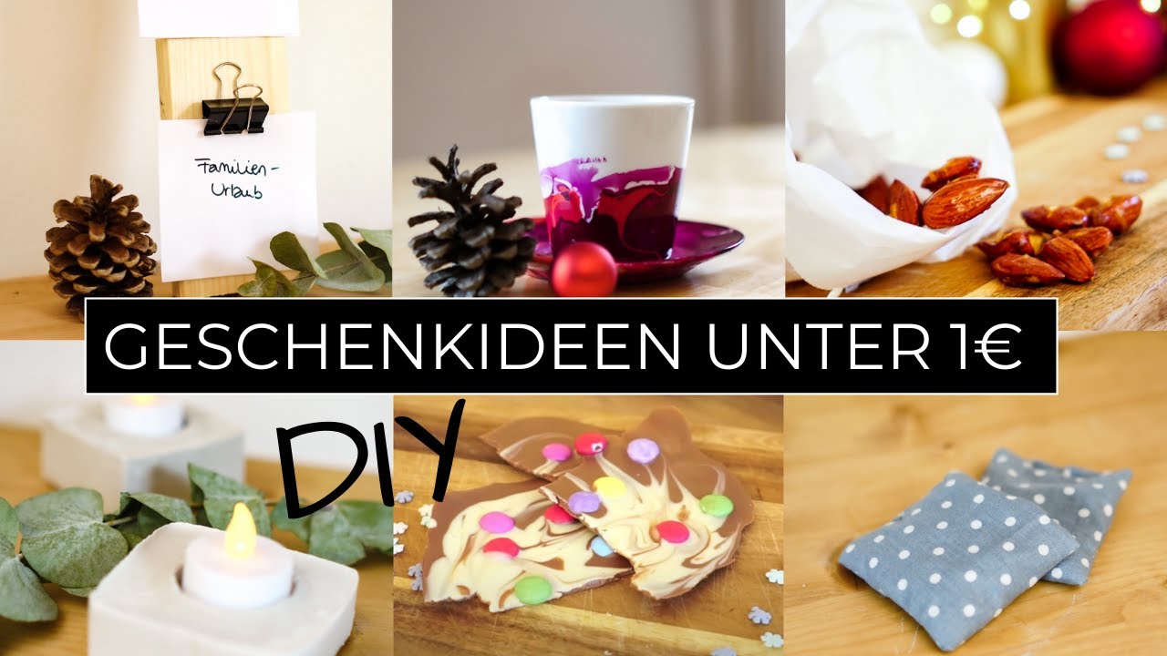 12 DIY Geschenke für 1€ SELBER MACHEN! Günstige & kreative Ideen zum schenken