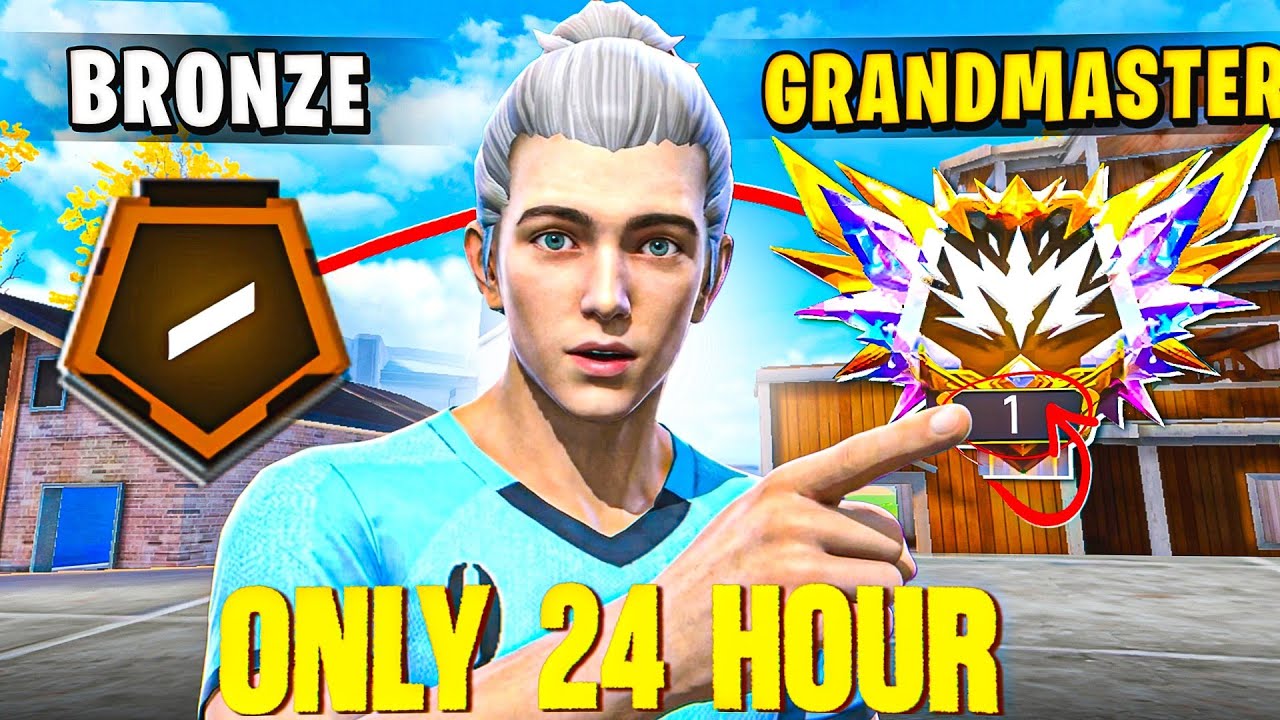 Bronze to Grandmaster Top 1 - NOOB to PRO in 24 Hours 💀🔥- Alone x Vashu 