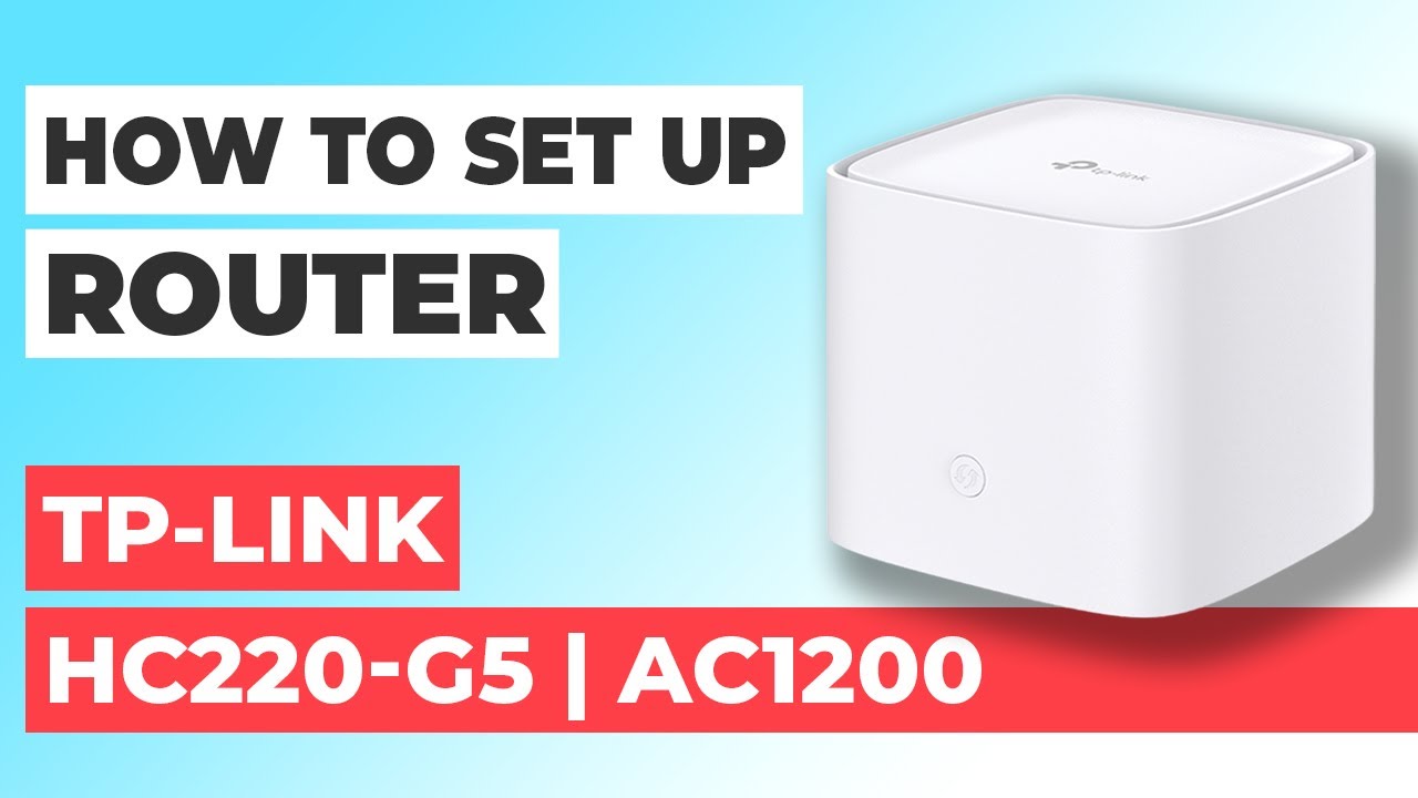 ✅ Как настроить TP-Link HC220-G5 | Как настроить WiFi-роутер TP-Link AC1200 HC220-G5