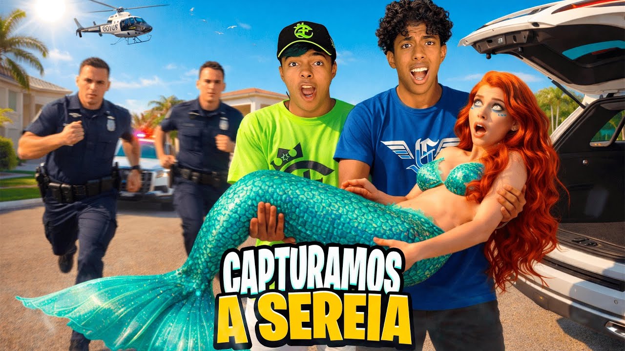 CAPTURAMOS A SEREIA MAS DESCOBRIRAM E ESTÃO ATRÁS DE NÓS! *TEMOS QUE ESCONDÊ-LA😨