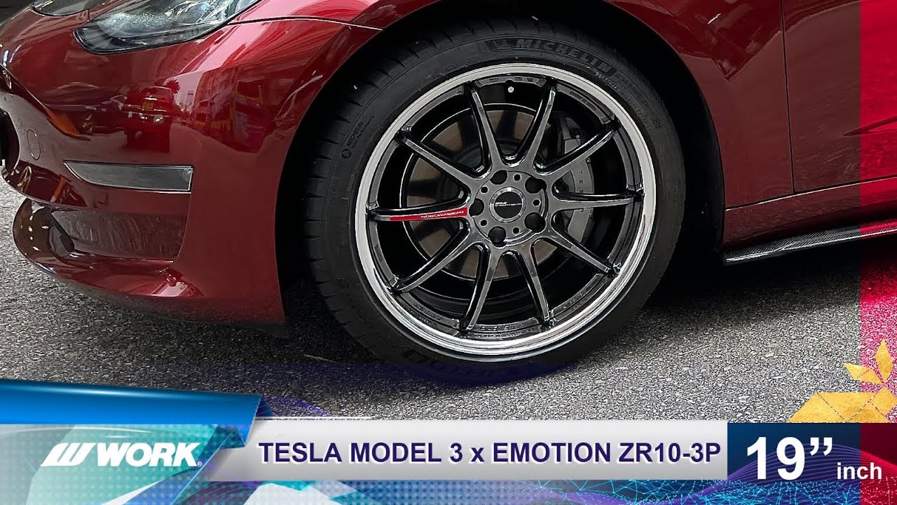 TESLA MODEL 3 x WORK ZR10-2P 19inch