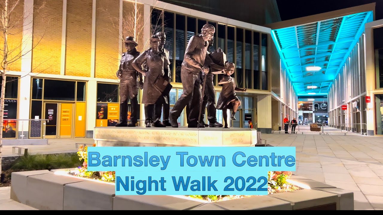 Early Spring Barnsley Town Centre Night Walk