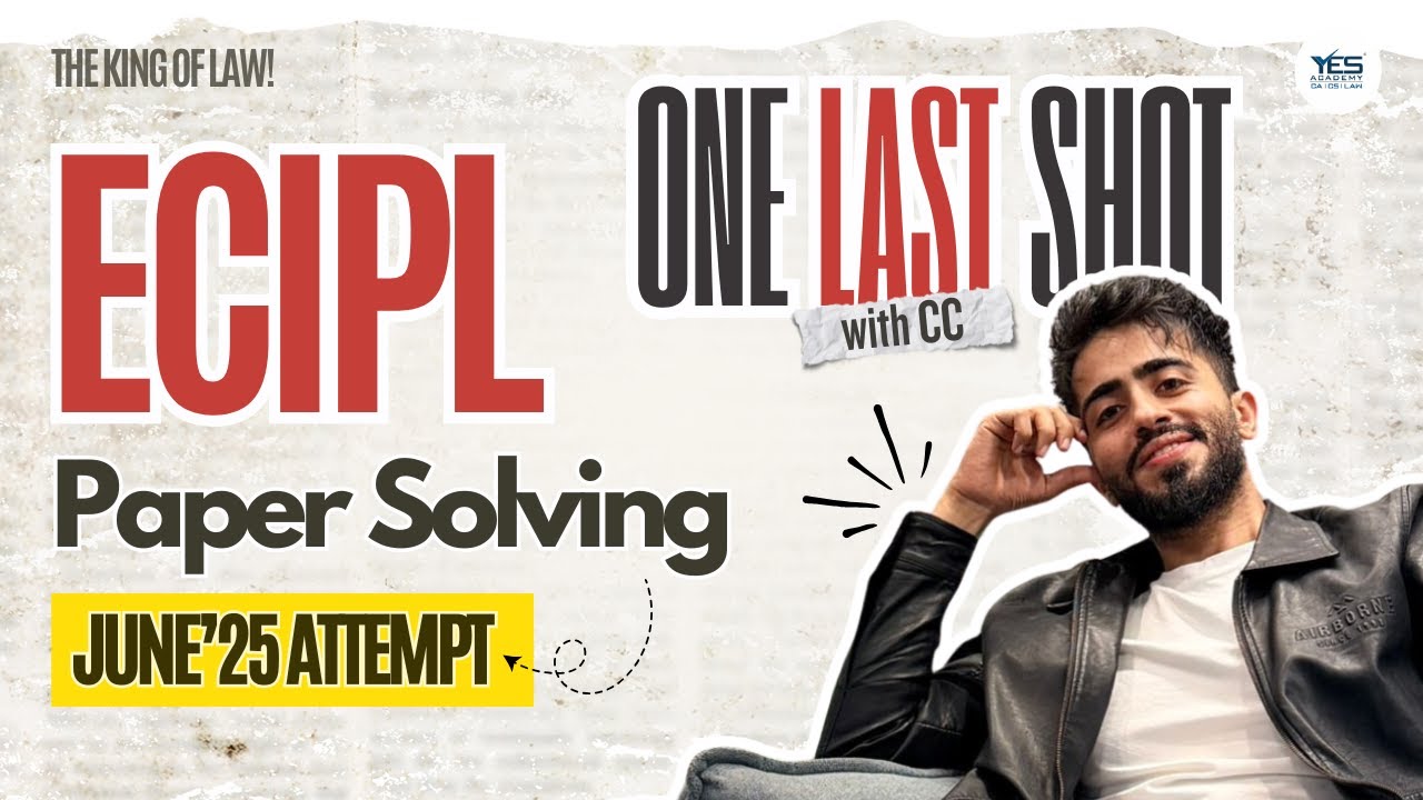 ECIPL June'25 Paper Solution Line by Line | CS Executive | 100% Exam Oriented | Adv Chirag Chotrani