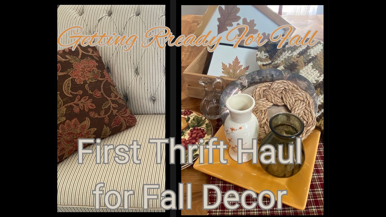 Fall Thrift Haul 2024/Getting Ready for Fall Decorating/This Year's Fall Color Scheme/Cottage Style