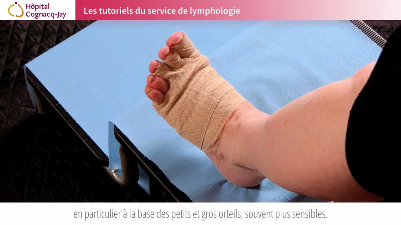 Tutoriel à destination des patients : Apprenez à faire un autobandage des orteils
