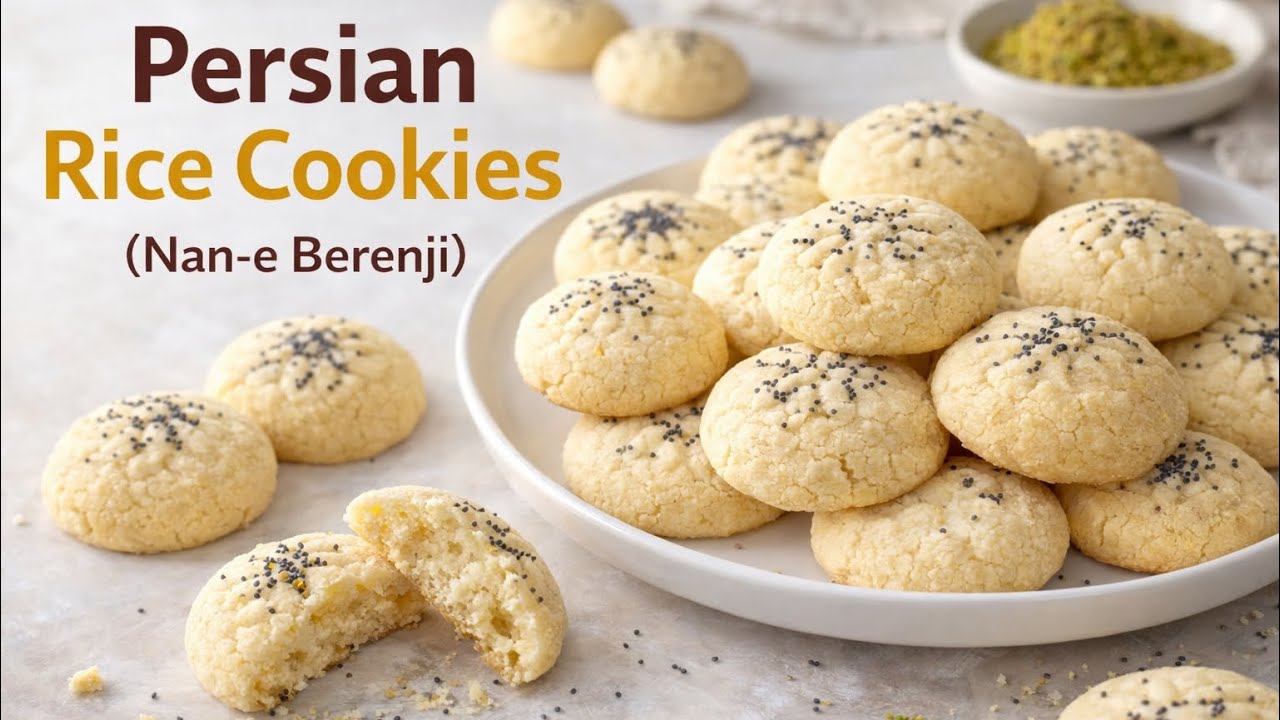 Persian Rice Cookies | GLUTEN-FREE COOKIES (Nan-e Berenji Qazvin Style)