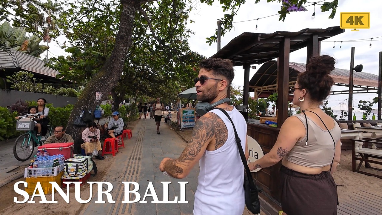 4K Random Afternoon Walk Around SANUR BALI | Walking Tour Bali Today 2026