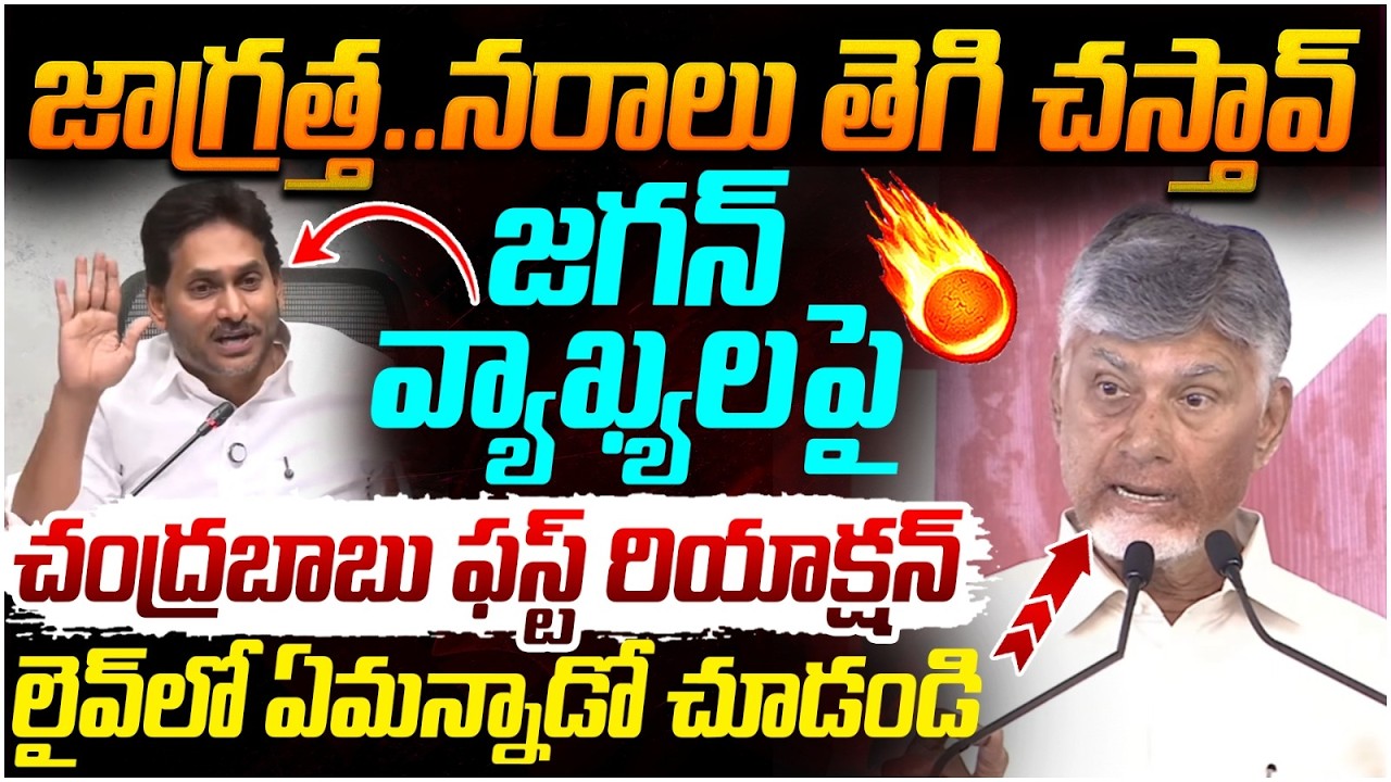 Chandrababu First Reaction on YS Jagan Comments | Nara Lokesh | TDP Vs YCP | AP Politics | Yuvagalam