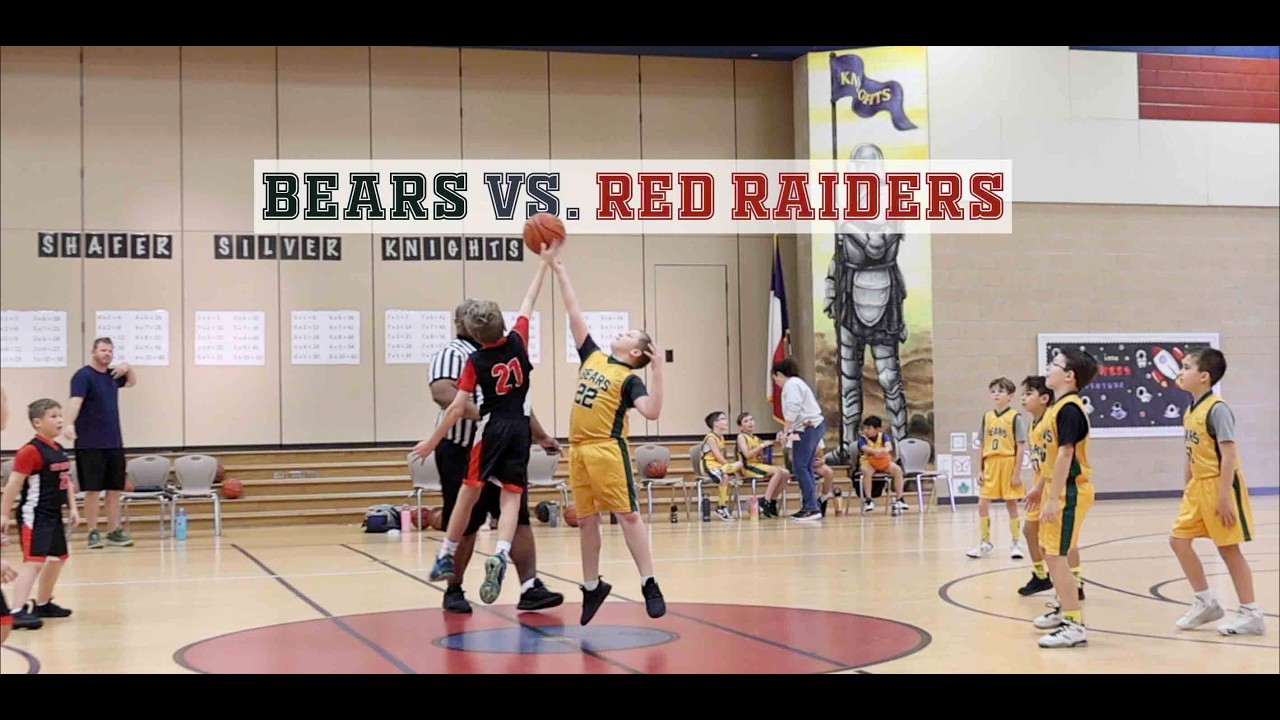 3rd Grade Bears vs Red Raiders