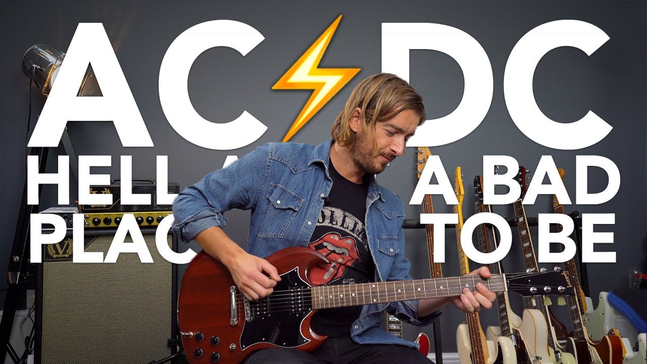 AC/DC - Hell Ain't A Bad Place To Be Guitar Lesson Tutorial - Chords & Riffs