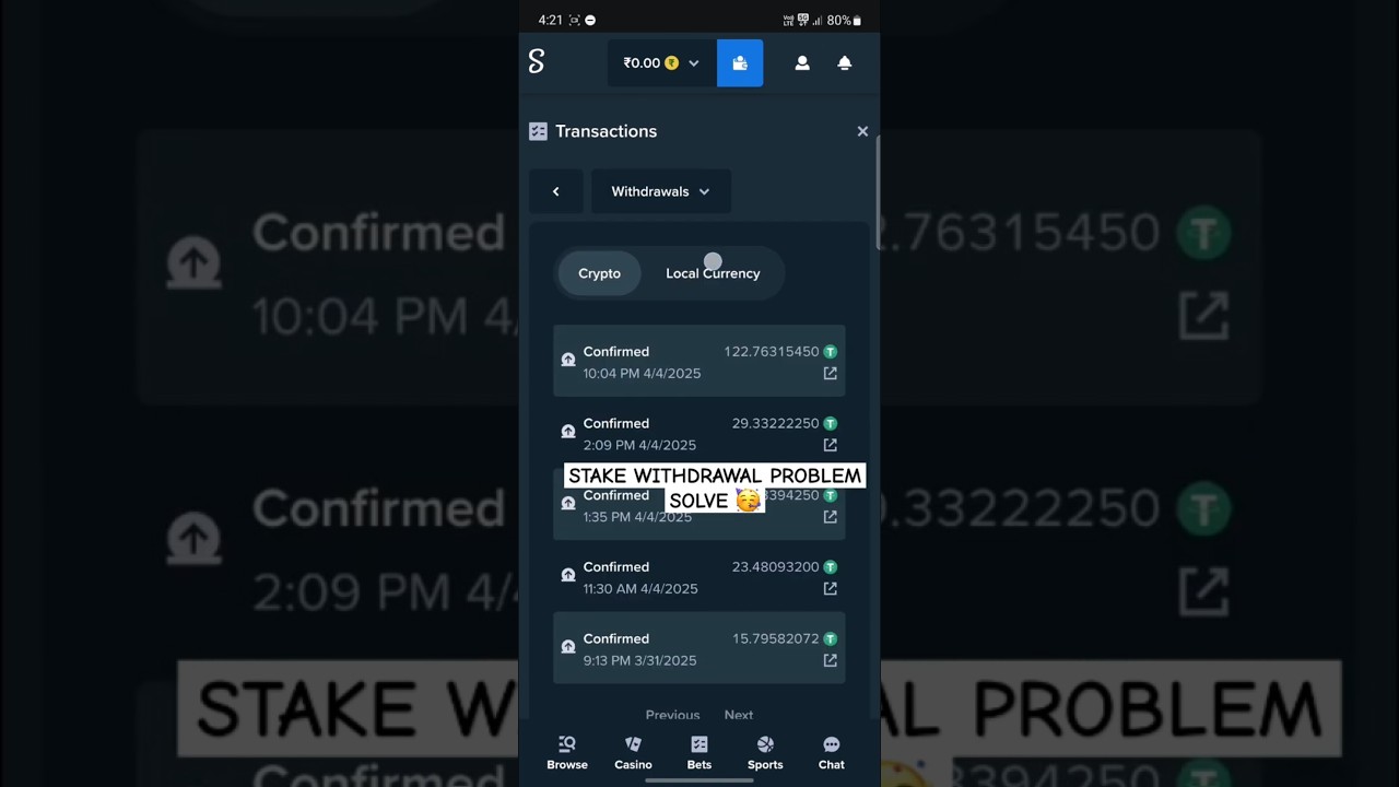 Stake withdraw problem solved 