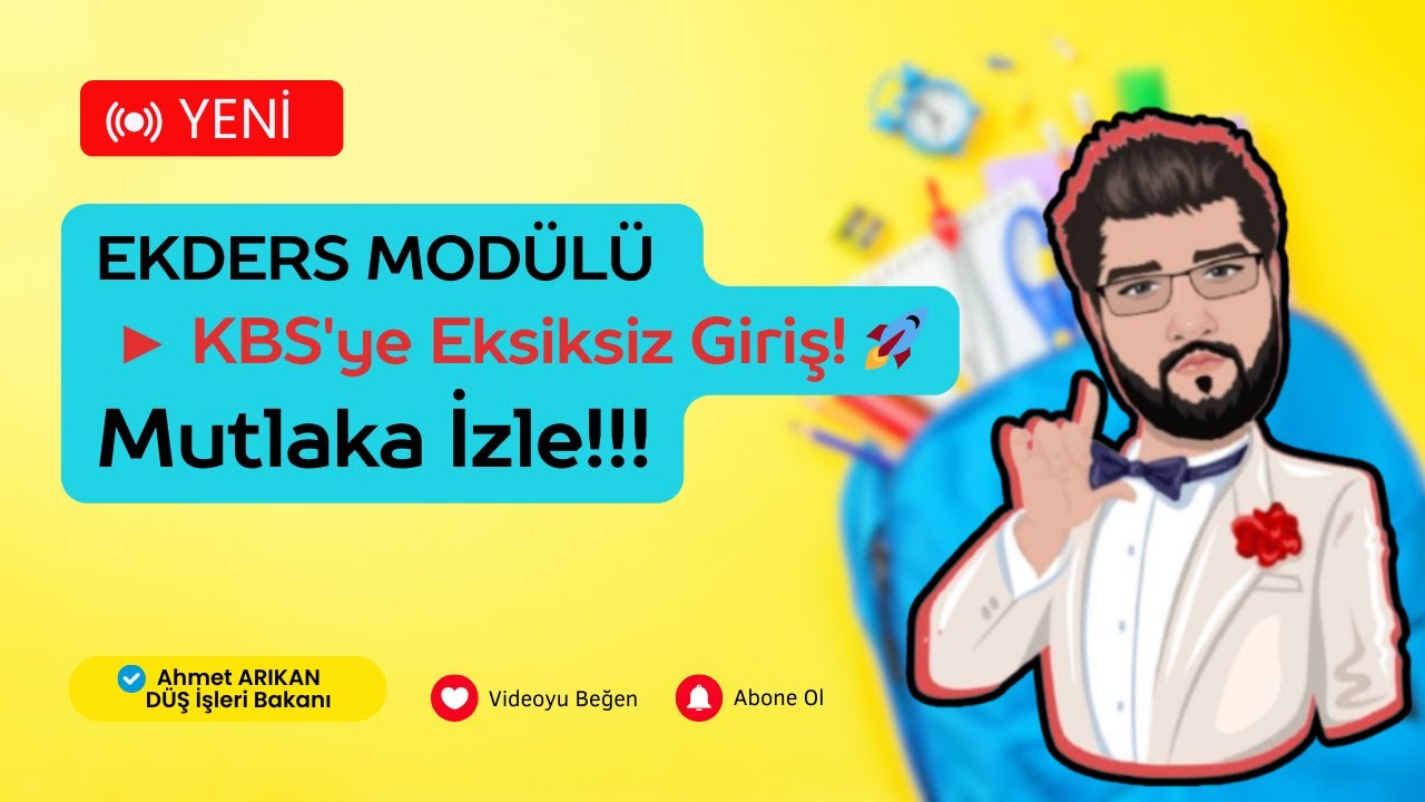 10-EKDERS MODÜLÜ | KBS'ye Eksiksiz Giriş! 🚀