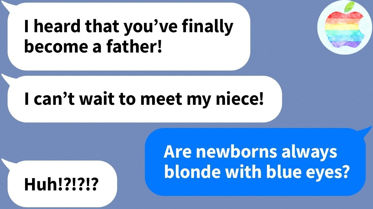 【Apple】Are Newborns Blonde With Blue Eyes? Sister’s Question About Brother’s Baby Leads To…