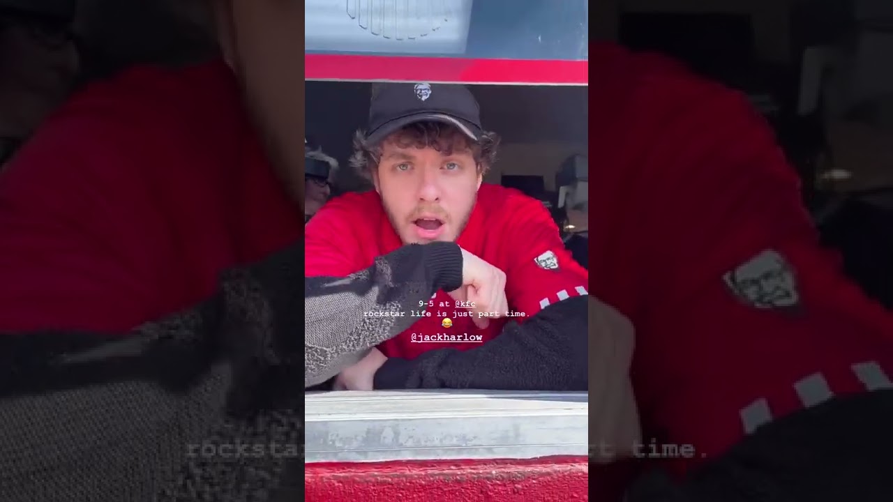 Jack harlow  working at kfc 🤣🤣🤣