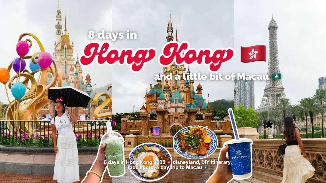 8 days in Hong Kong 2025 🇭🇰 Disneyland🎢  DIY itinerary, food spots 🥟 day trip to Macau 🇲🇴