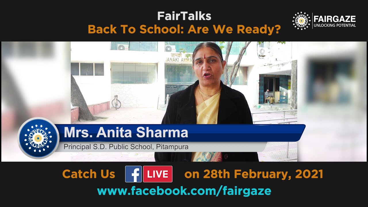 FairGaze Fair Talks | Facebook Live | Panel Discussion | Mrs. Anita Sharma