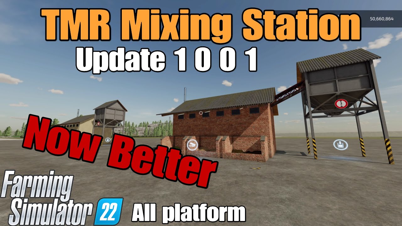 TMR Mixing Station   / UPDATE for all platforms on FS22