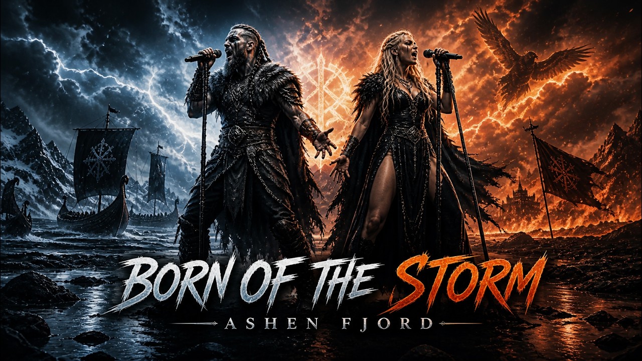 Born Of The Storm ⚡ Epic Viking Duet | Nordic Trap Battle Anthem | Ashen Fjord