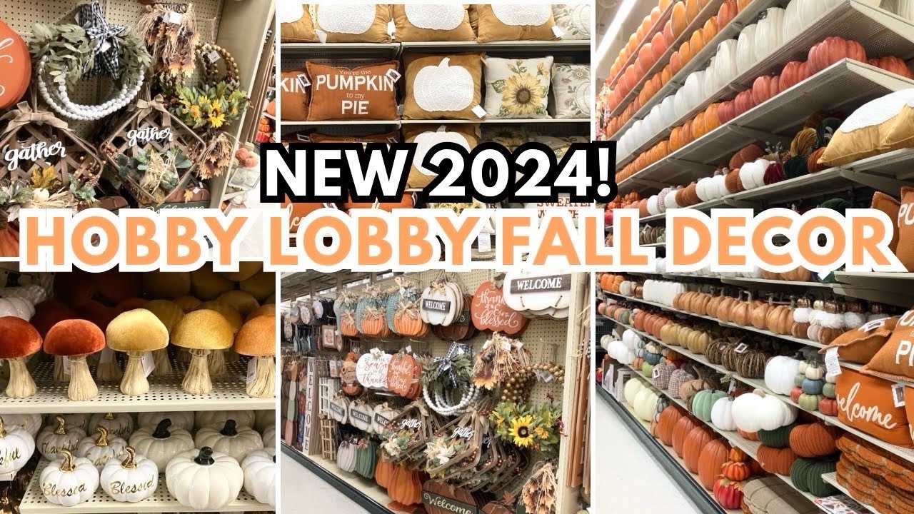NEW 2024 HOBBY LOBBY FALL DECOR 🎃 FALL DECORATIONS | FALL DECORATING IDEAS #hobbylobby