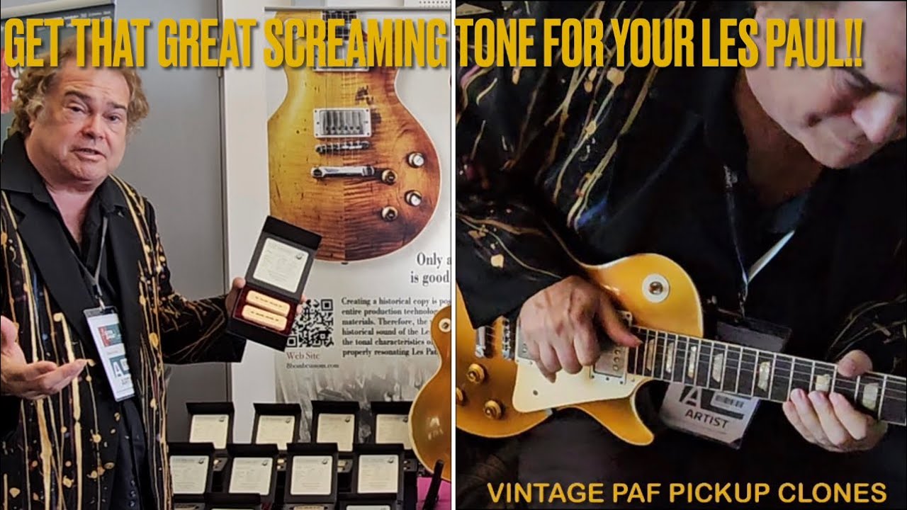 Steve Arvey Checks Out The Great Sound Of Les Paul Clone Guitar Pickups At The German Guitar Show