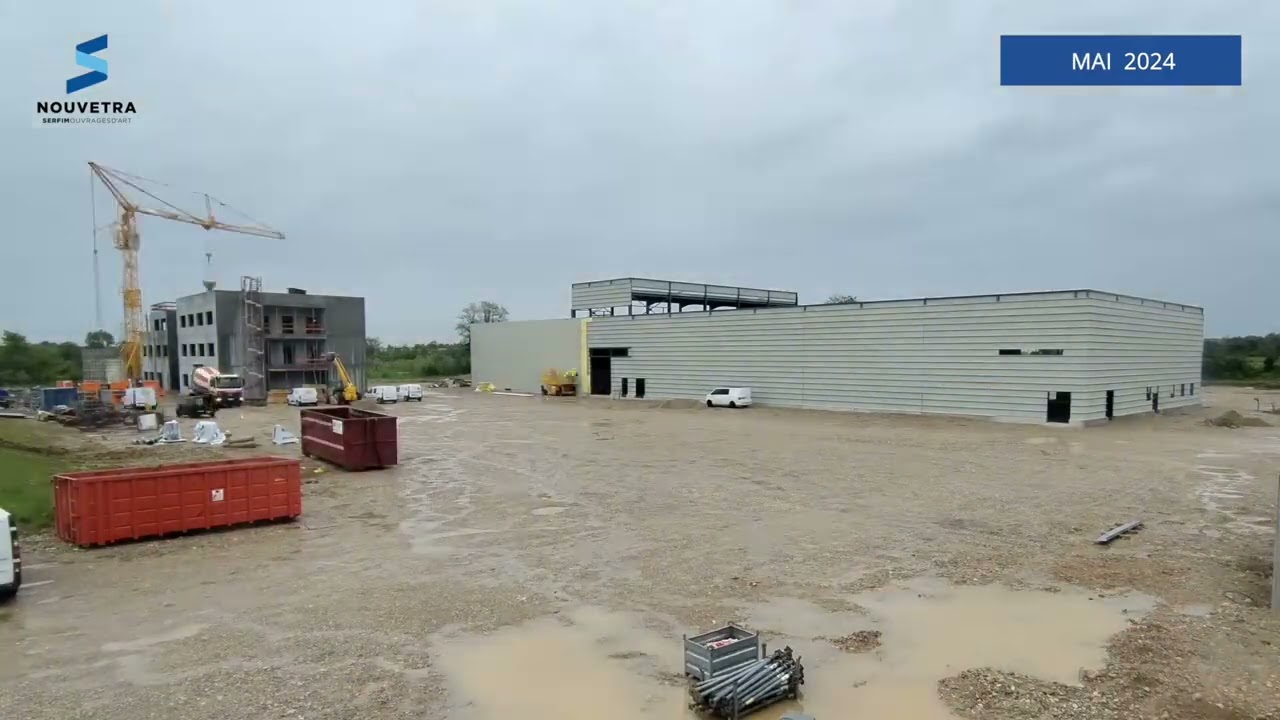 Timelapse Bâtiment Siège de Nouvetra - Serfim Ouvrages d'Art