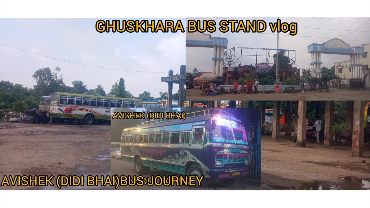 GUSKARA / গুসকরা  bus stand video With AVISHEK bus journey_ ASANSOL TO GUSKARA..NOTE_ 1ST