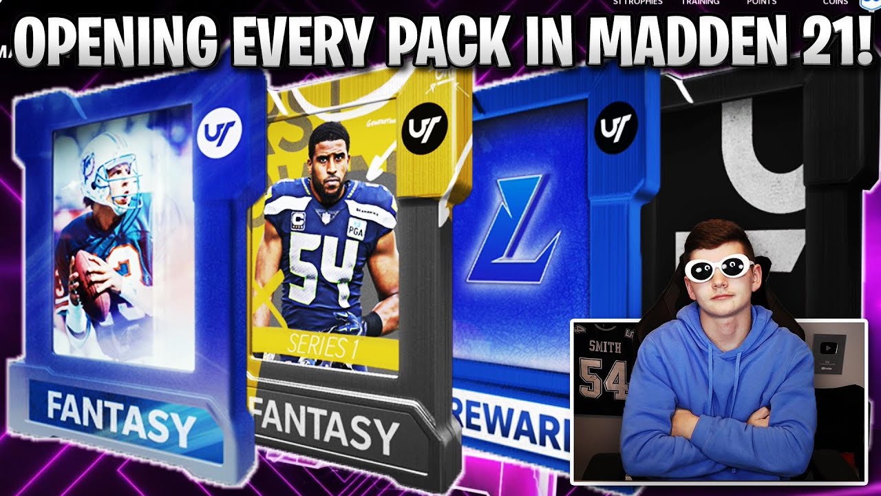 OPENING EVERY PACK IN MADDEN 21! LEGENDS FANTASY, ALL PRO FANTASY, AND MUCH MORE! | MADDEN 21