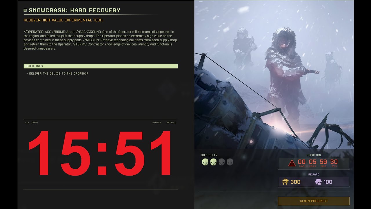 Icarus First Cohort | Snowcrash: Hard Recovery | 15:51 | Speedrun | Glitchless