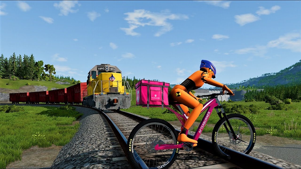 Train Accidents #2 - Dummy's Bad Day 😱 | BeamNG.drive