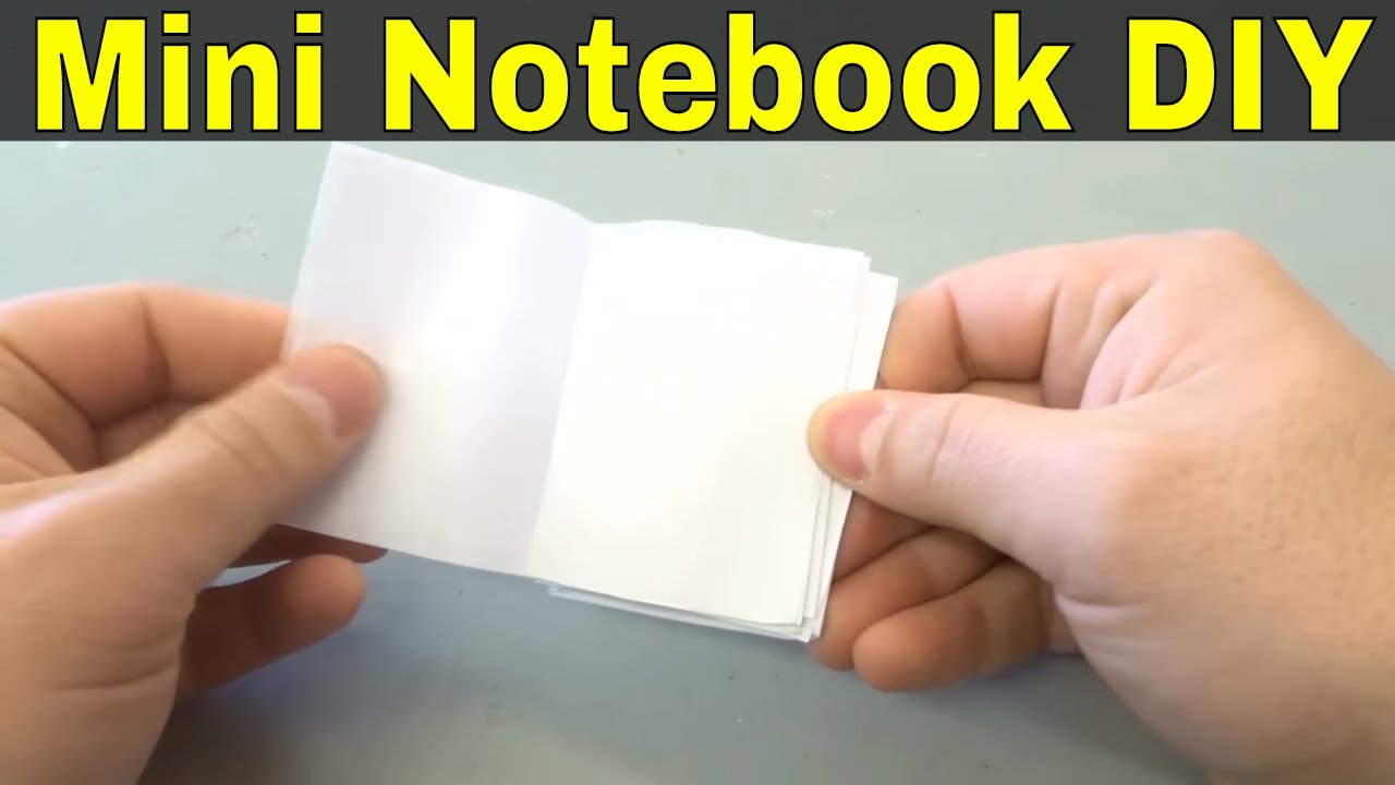 How To Make A Mini Notebook Out Of Paper-No Glue Required-DIY