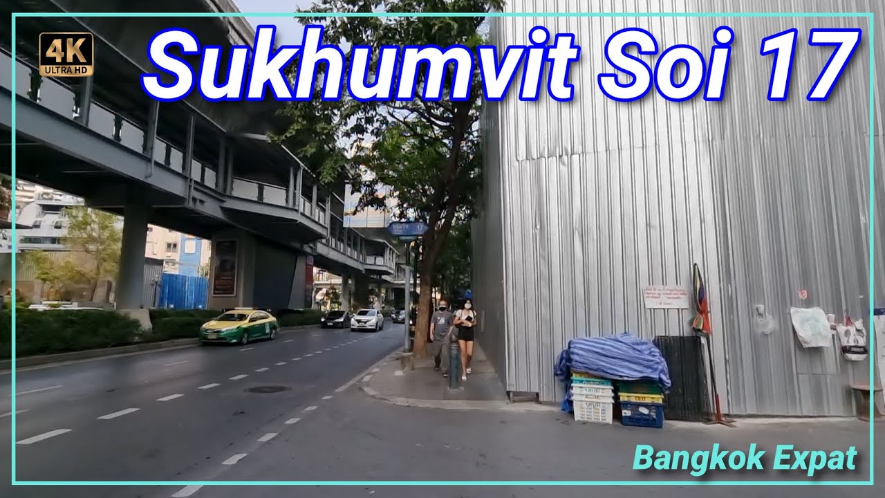 Bangkok Sukhumvit Soi 17 🇹🇭 Thailand 4K Asok Charlie Browns