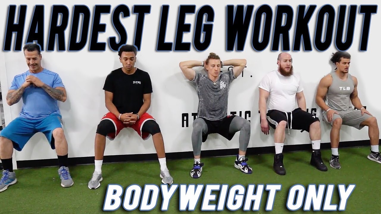 HARDEST BODYWEIGHT LEG WORKOUT
