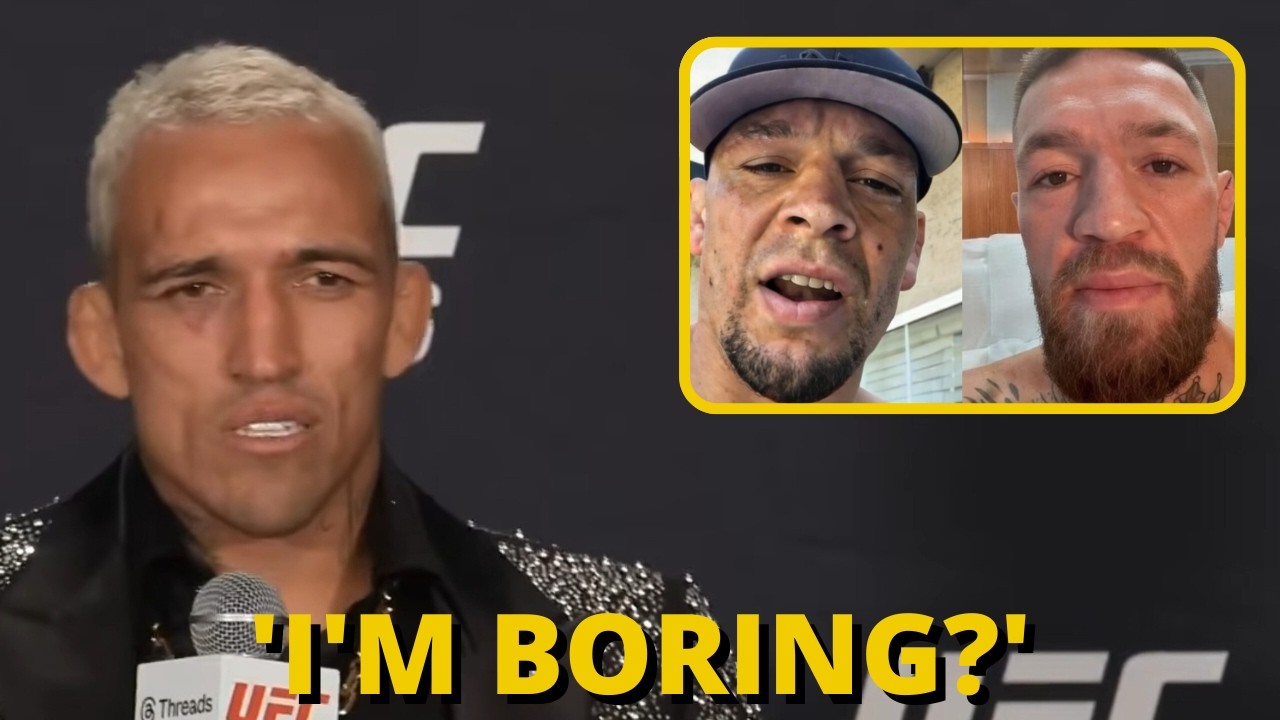 Charles Oliveira claps back at Conor McGregor & Nate Diaz calling him boring