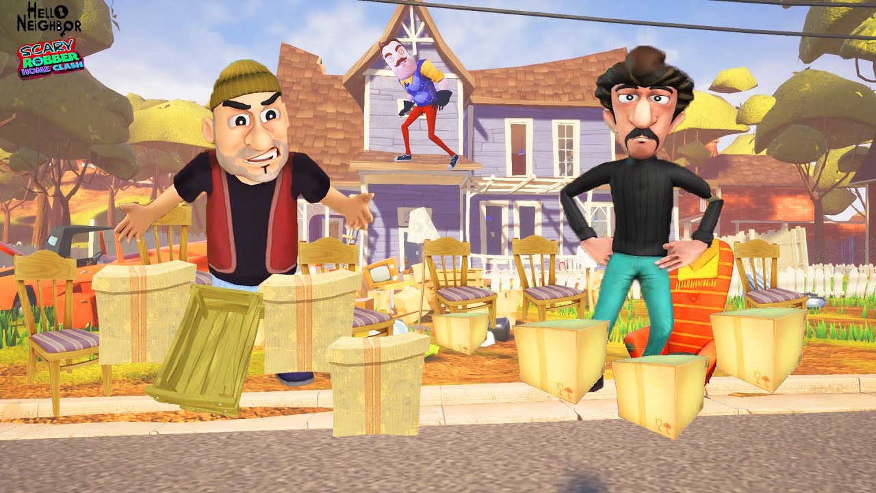HIRSIZLARDAN EŞYA ÇALDIK 😱 Hello Neighbor - Scary Robber Home Clash