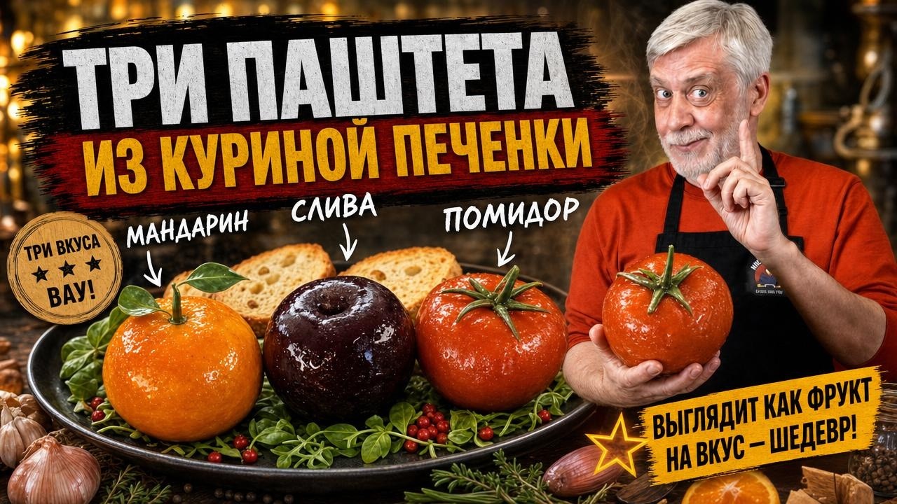 Три паштета из куриной печенки 🍊 Научила не соседка и так каждый день не готовлю 😂