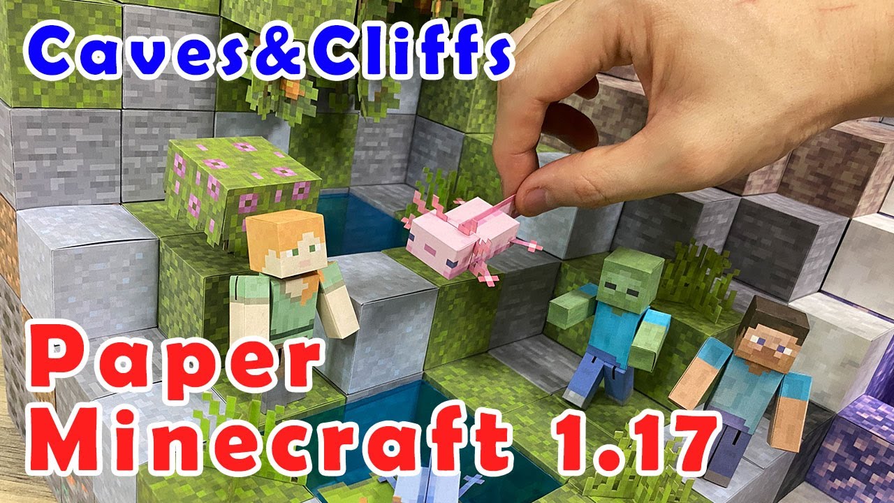 Minecraft 1.17 Caves&Cliffs  / MinePaperCraft
