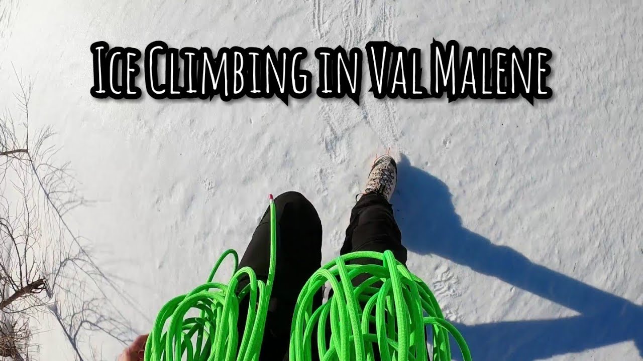 Ice Climbing in Val Malene