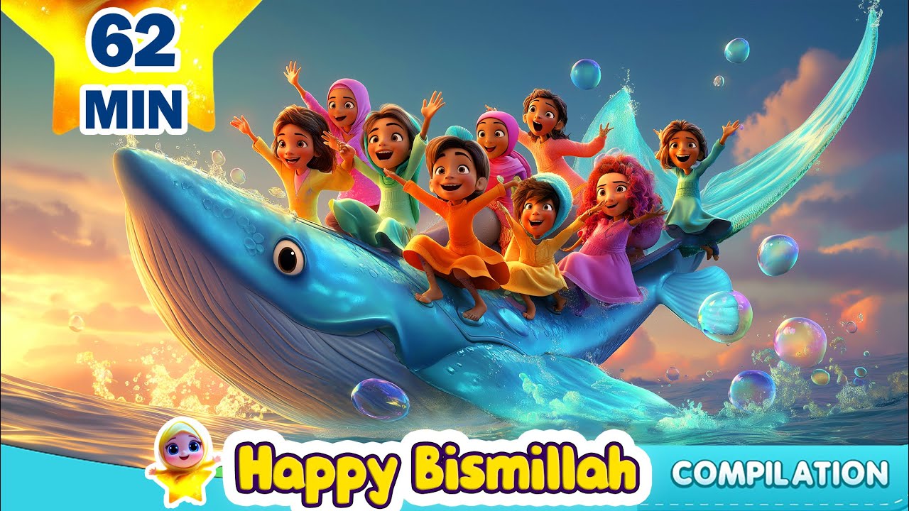 From “Bismillah” to Bedtime 🌟 Calm & Joyful 1-Hour Islamic Kids Lullaby Mix 🌙