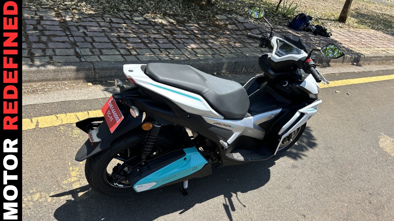 2026 Yamaha Aerox E Detailed Ride Review | Maxi Electric Sports Scooter??